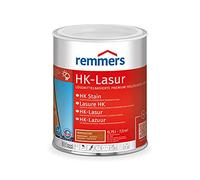 Remmers Lasure HK Acajou, 0,75 litres, Lasure bois Premium, décorative, solvantée, pour l'extérieur. Triple protection avec imprégnation, primaire, lasure.