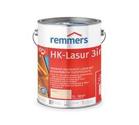 Remmers Lasure HK Blanc, 5 litres, Lasure bois Premium, décorative, solvantée, pour l'extérieur. Triple protection avec imprégnation, primaire, lasure.