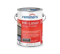 Remmers Lasure HK Grey-Protect Gris anthracite, 2,5 litres, Lasure bois Premium pour l'extérieur, effet grisaillement en 3 teintes de gris naturel, 3 protections du bois en 1.