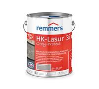Remmers Lasure HK Grey-Protect Gris anthracite, 5 litres, Lasure bois Premium pour l'extérieur, effet grisaillement en 3 teintes de gris naturel, 3 protections du bois en 1.