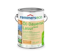 Remmers Lasure huile écologique Pin, 2,5 litres, Lasure écologique aqueuse pour bois, protection longue durée pour intérieur et extérieur, durable, végane, sans danger pour les abeilles.