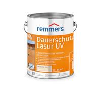 Remmers Lasure protection U.V. longue durée Blanc, 5 litres, Protection anti-UV pour bois extérieur, solvantée. Haute protection anti-UV également des teintes claires et incolore UV+.