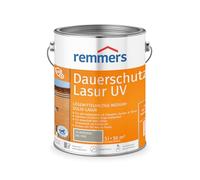 Remmers Lasure protection U.V. longue durée Gris argent, 5 litres, Protection anti-UV pour bois extérieur, solvantée. Haute protection anti-UV également des teintes claires et incolore UV+.