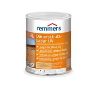 Remmers Lasure protection U.V. longue durée Incolore UV+, 0,75 litres, Protection anti-UV pour bois extérieur, solvantée. Haute protection anti-UV également des teintes claires et incolore UV+.