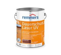 Remmers Lasure protection U.V. longue durée Teck, 5 litres, Protection anti-UV pour bois extérieur, solvantée. Haute protection anti-UV également des teintes claires et incolore UV+.