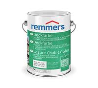 Remmers Peinture Finition Blanc (RAL 9016), 5 litres, Peinture aqueuse pour intérieur et extérieur, protection contre les intempéries pour le bois, le zinc, et nombreux autres supports.