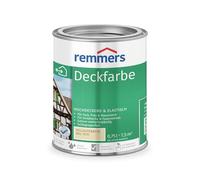 Remmers Peinture Finition Ivoire clair (RAL 1015), 0,75 litres, Peinture aqueuse pour intérieur et extérieur, protection contre les intempéries pour le bois, le zinc, et nombreux autres supports.