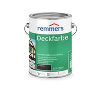 Remmers Peinture Finition Noir – Aqueuse intérieur/extérieur, protection intempéries – 2,5 L