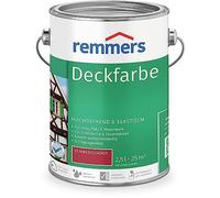 Remmers Peinture Finition Rouge suédois, 2,5 litres, Peinture aqueuse pour intérieur et extérieur, protection contre les intempéries pour le bois, le zinc, et nombreux autres supports.
