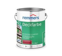 Remmers Peinture Finition Rouge suédois, 5 litres, Peinture aqueuse pour intérieur et extérieur, protection contre les intempéries pour le bois, le zinc, et nombreux autres supports.