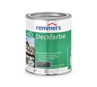 Remmers Peinture Gris basalte (RAL 7012), 0,75 litres, Peinture aqueuse pour intérieur et extérieur, protection contre les intempéries pour le bois, le zinc, et nombreux autres supports