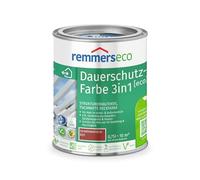 Remmers Peinture huile écologique Rouge scandinave, 0,75 litres, Peinture aqueuse pour le bois en intérieur et extérieur. Peinture 3en1: isolant/application intermédiaire/finition.