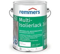 Remmers Peinture isolante Multi 3 en 1 blanc (RAL 9016), 5 litres, Peinture aqueuse pour bois, zinc, aluminium, PVC, pour intérieur et extérieur.