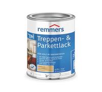 Remmers Vernis Parquets & Escaliers Incolore, mat satiné, 0,75 litres, Vitrificateur aqueux pour bois et parquets. Pour l'intérieur, en application au pinceau sur les parquets, poutres et escaliers.