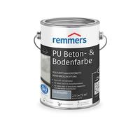 Remmers Peinture PU pour béton et sol gris argent, 2,5 litres, Peinture pour sol et béton, Pour les chapes/béton/panneaux de fibrociment - résistante aux contraintes et aux produits chimiques