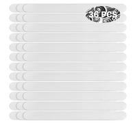 REMMUSSS 36 Pièces Autocollants Antidérapants, Autocollants Antidérapants pour Baignoire, Autocollants de Douche Bandes de Sécurité, pour Escaliers de Douche de Baignoire (Transparent，20 * 2CM)