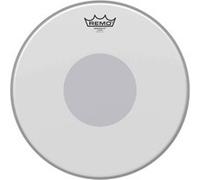 REMO peau de batterie Emperor X Coated Dot blanche sablée 14"