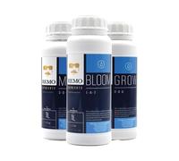 Remo Nutrients Grow Bloom Kit de micro-engrais 1 l | Engrais pour culture hydroponique et culture du sol