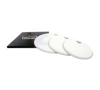 Remo peau de batterie Pro Pack Ambassador blanche sablée 10", 12", 14" - PP-0942-BA