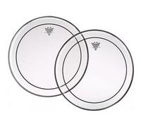 Remo Pinstripe transparente 10'' - Peau Tom/Caisse claire G