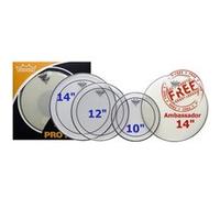 Remo PP-0110-PS - ProPack Pinstripe transparente 10, 12, 14 + BA-0114-00 14 gratuite) G