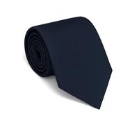 Remo Sartori - Cravate en soie pure couleur unie, largeur 8 cm, fabriquée en Italie, homme, bleu marine, Taille unique