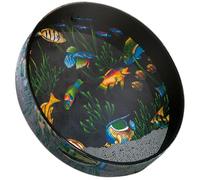 Remo World Percussion - Ocean Drum - 16" x 2.5" - Cadre Acousticon, Billes d'acier, Graphique de poisson - Effet de vague océanique, Convient pour la thérapie sonore et les enfants - ET-0216-11