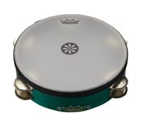 Percussions Remo TA-3010-LR - Tambourin Lotus Layne Redmond 2,63 x 10 avec 2 rangées de 5 cymbalettes argentées