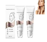 Remodèle la crème pour le visage et le fullerène, resserre et soulève la crème raffermissante pour le cou pour la peau crépue, les ridules et le double menton, les crèmes collagène fullerène. (2PCS)