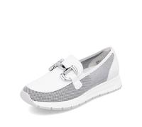 Remonte Ballerines Sneakers Pour Femmes Halbschuhe En Cuir Blanc D2G02