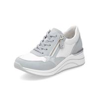 Remonte Baskets basses D0T01 pour femme, semelle lâche, Bleu Combi 12, 42 EU Large