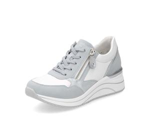 Remonte Baskets basses D0T01 pour femme, semelle lâche, Bleu Combi 12, 42 EU Large