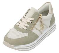 REMONTE Baskets basses beige / kaki / blanc, Taille 39