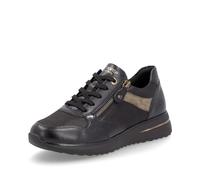 Remonte Baskets basses D1G08 pour femme, semelle lâche, noir/marron, 38 EU
