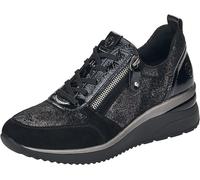 REMONTE Baskets basses 'D2401' gris argenté / noir, Taille 42