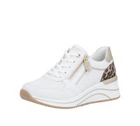 REMONTE Baskets basses 'Dot 10' écru / noisette / noir / blanc, Taille 40