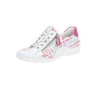 REMONTE Baskets basses fuchsia / rouge sang / argent / blanc, Taille 38