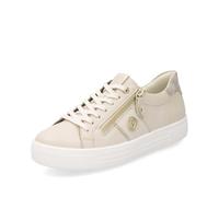 Remonte Baskets basses pour femme D0919 - Semelle lâche, Beige Combi 60, 38 EU