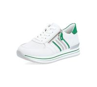 Remonte Chaussures - Blanc Brillant/Vert Émeraude Cuir Lisse 38 UE, blanc, 40 EU