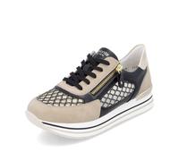 Remonte Baskets Chaussures à Lacets de Sport Chaussures Beige Noir D1329