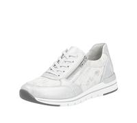 Remonte Baskets R6700 pour Femme, Blanc glacé, Argent 91, 45 EU