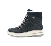 Remonte Bottes Dames Bleu Foncé En Cuir Autre Matelassées Fermeture Éclair