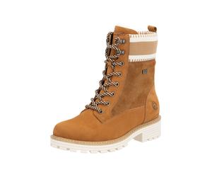 REMONTE Bottines à lacets beige / chocolat / umbra / blanc, Taille 37