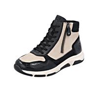 REMONTE Bottines à lacets beige / noir, Taille 40