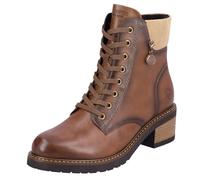 Remonte Bottes à lacets en cuir et textile - Marron uni - En cuir lisse, marron, 40 EU
