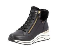 Remonte remonteTEX D0T77 Baskets hautes pour femme, semelle lâche, imperméable, remonteTEX, Noir 02, 42 EU Large