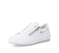 Remonte Baskets à lacets pour femme D0700 – remonteTEX imperméable, semelle lâche – Blanc 39 EU