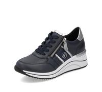 Remonte Chaussures à Lacets pour Femmes D0T04, Pointure:38 EU, La Couleur:Bleu