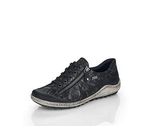 Remonte Chaussures Basses pour Femme, Noires Mocassin, 41 EU