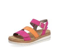 Remonte, D0q55 other, Femme Sandale Rose bi-matière - 36 EU